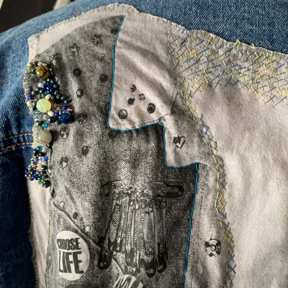 Hand Embroidered Punk Chaos to Couture Jacket